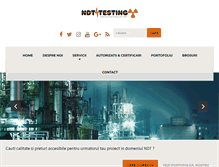 Tablet Screenshot of ndt-testing.ro
